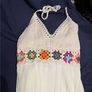 Macrame Halter Dress